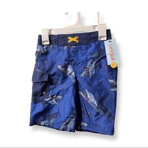 NWT Boys Cat and Jack Swimming Trunks   